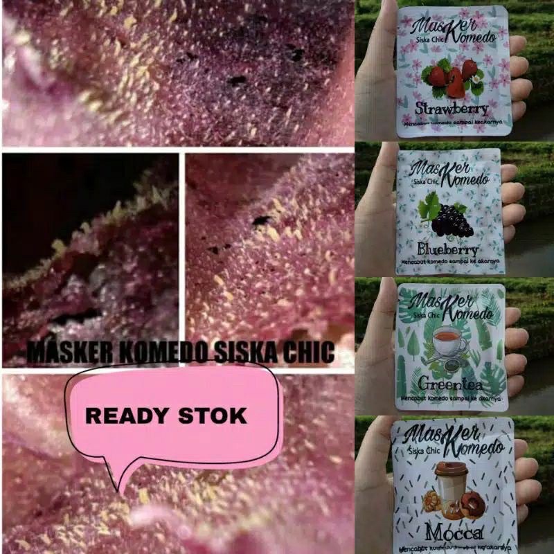 Masker Komedo By Siska Chic | Masker Komedo Bubuk Gelatin Siska Chic