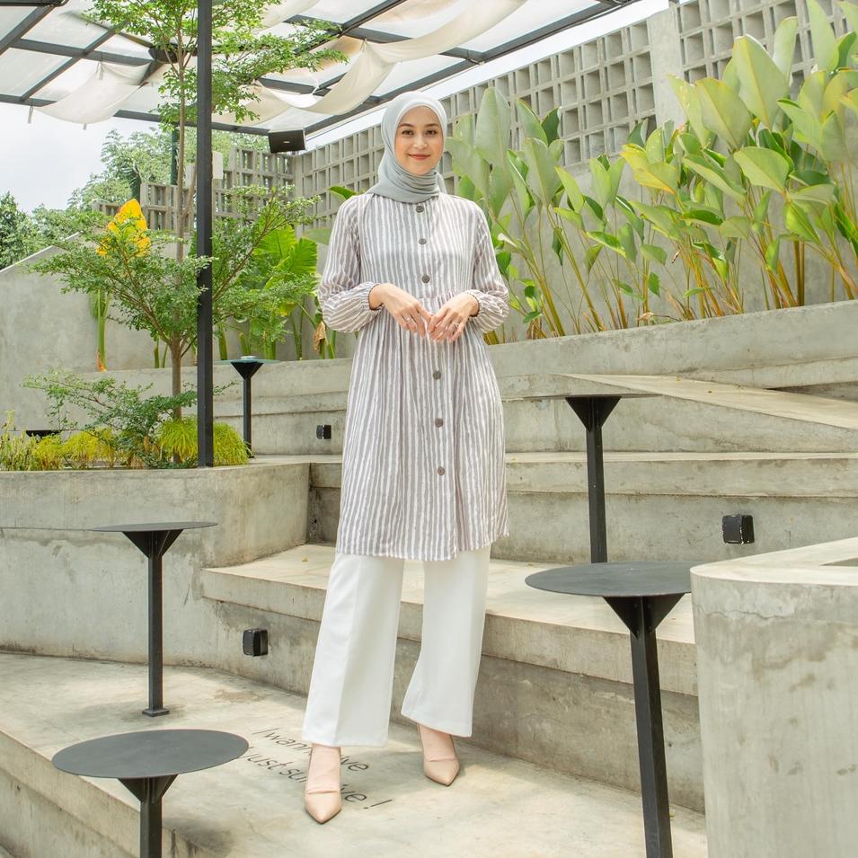 (TERPERCAYA) Le Khari Tunik Zea Tunik Rayon Busui Size S - XL