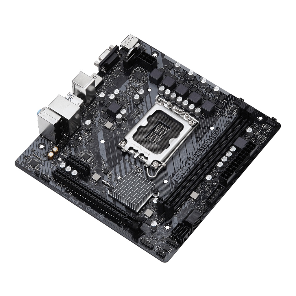 ASROCK MOTHERBOARD Intel Gen H610M mATX H610M-HDV