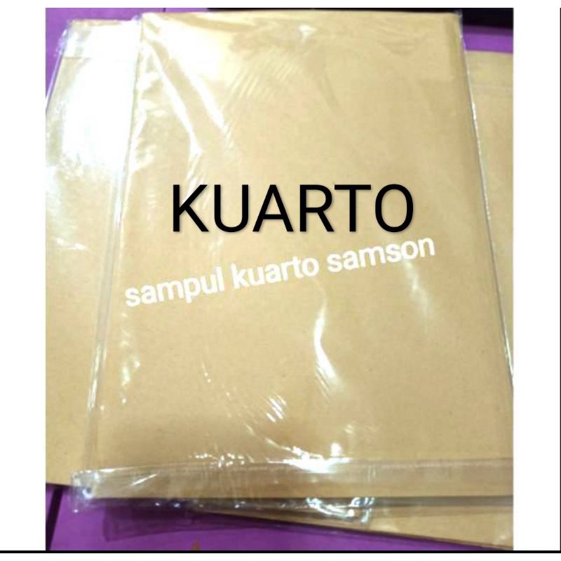 

Sampul buku kuarto samson coklat polos per 20 lembar
