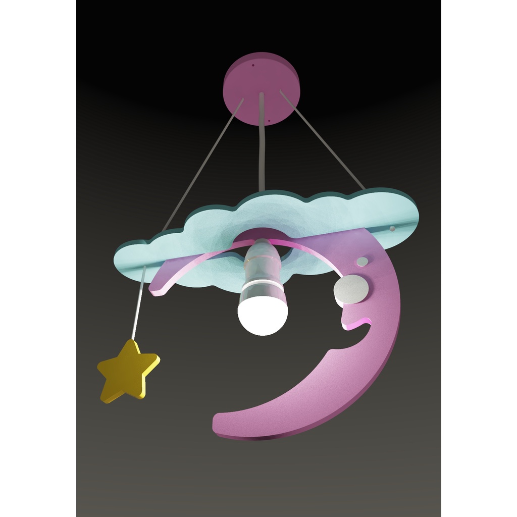 LAMPU GANTUNG BULAN BINTANG