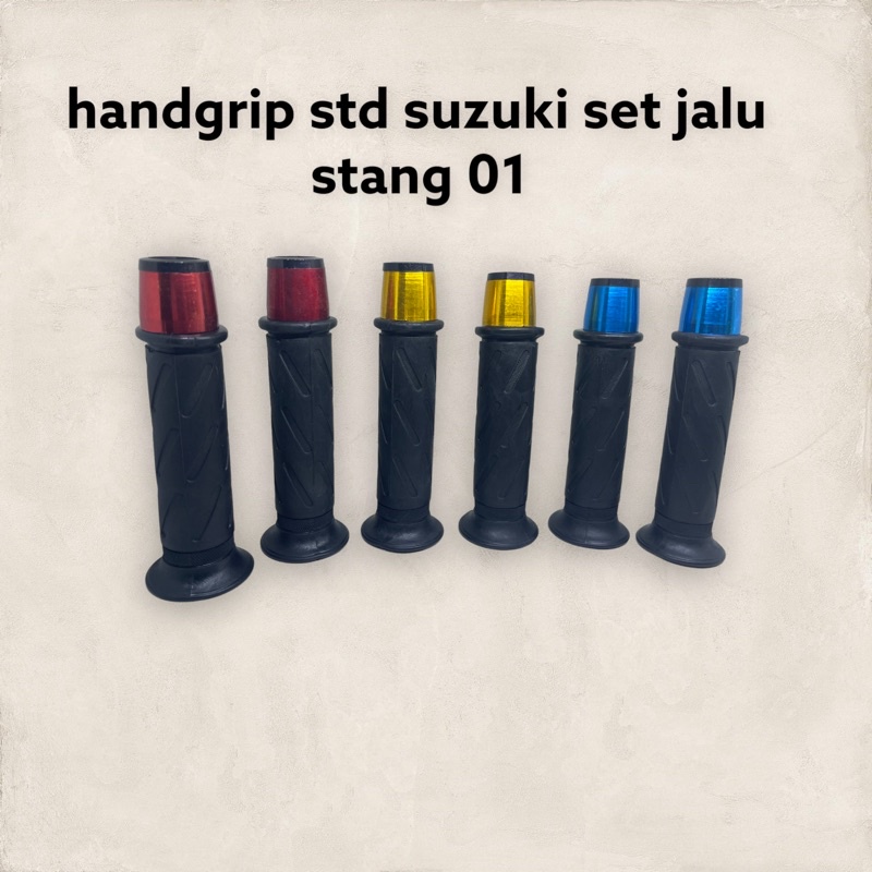 handgrip standar suzuki set jalu stang 01 cnc universal
