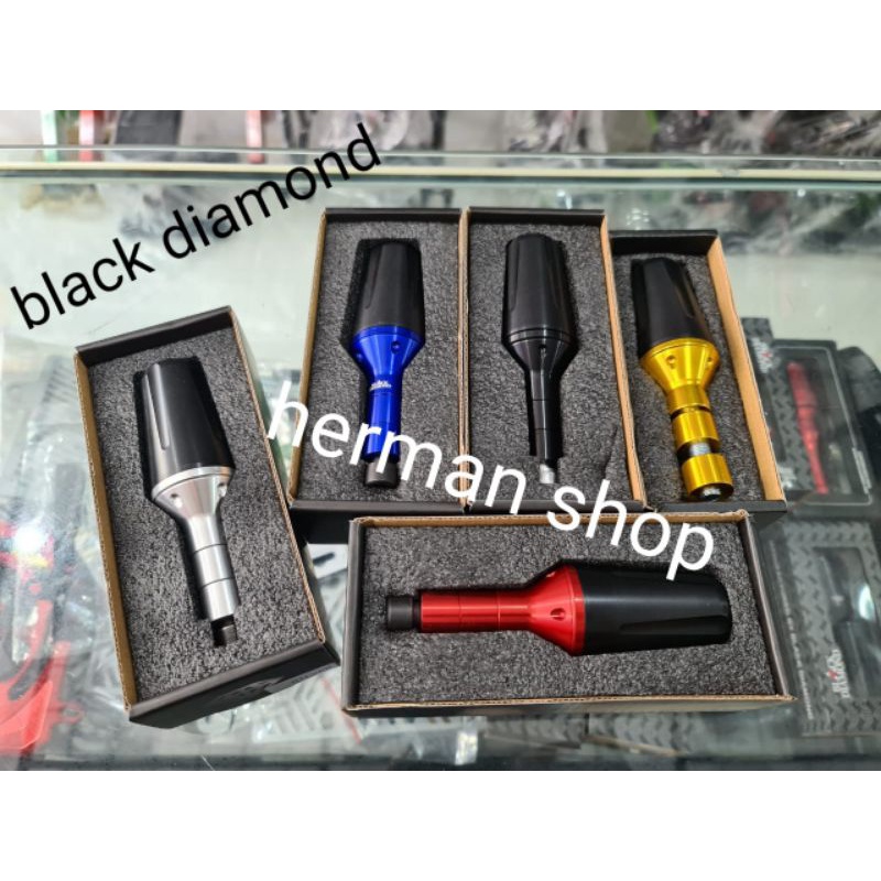 jalu knalpot slider black diamond universal / jalu fairing black diamond / jalu knalpot nmax aerox x