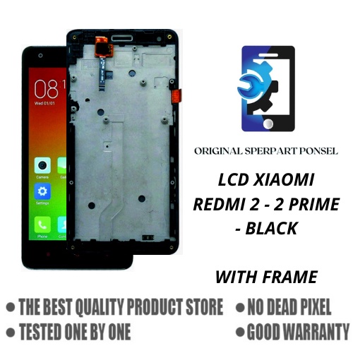 LCD + FRAME XIAOMI REDMI 2 - REDMI 2 PRIME KUALITAS ORIGINAL