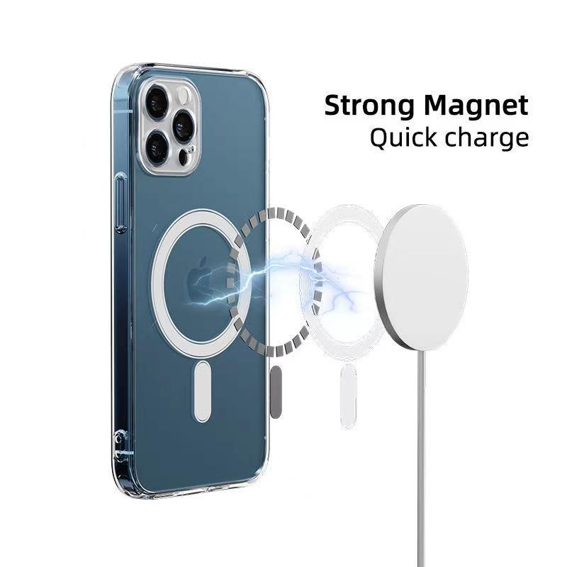 Clear Case iPhone Magsafe Magnetic Wireless Charging With Camera Protection &amp; Drop Tested For Iphone