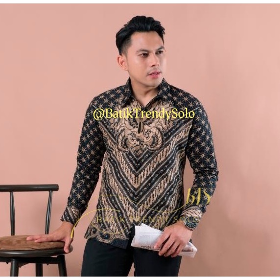 Hem  Kemeja Baju Batik Pria Cowok Laki Laki Slimfit Full Lapis Furing Lengan Panjang Lengan Pendek Original Asli Batik Jumanta Solo Laweyan Size S M L Xl XXL   31