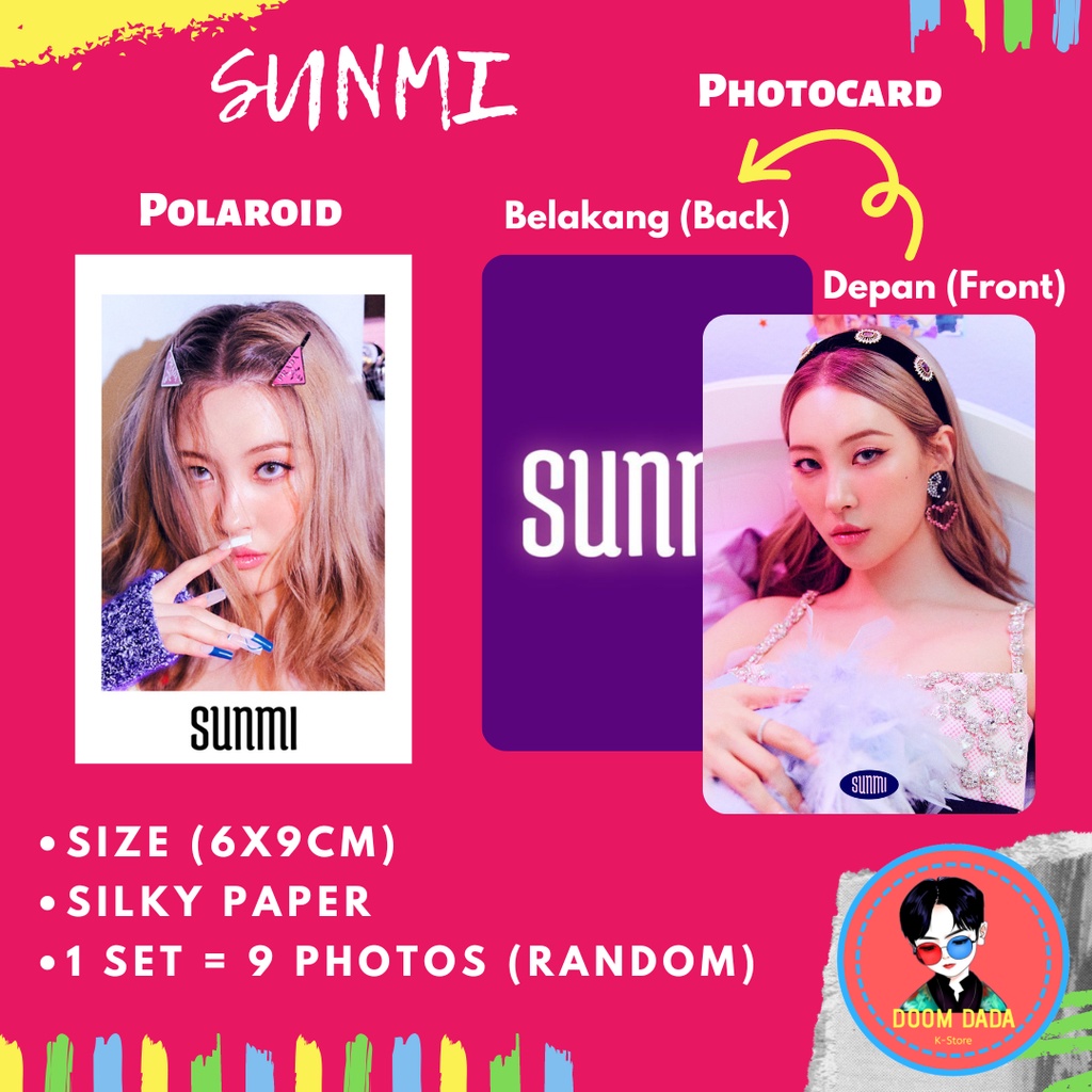 Paket Polaroid SUNMI / Photocard SUNMI KPOP