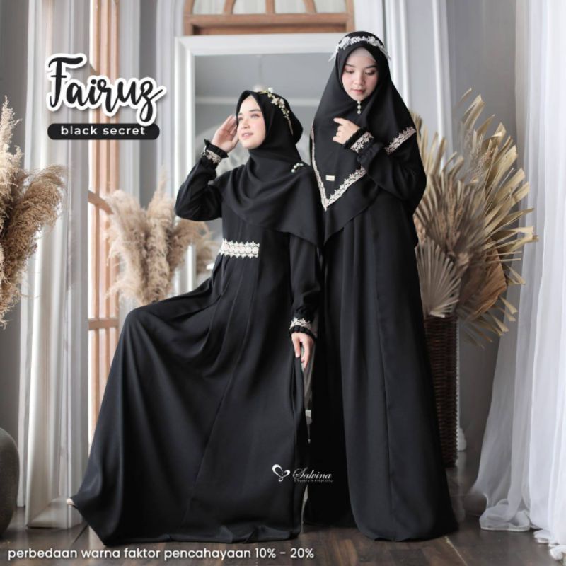 Fairuz Dress Set Khimar / Segi Empat Segiempat by Salvina Hijab