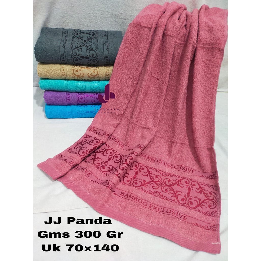 ATB Handuk Mandi Dewasa Motif Katun JJ Panda 400 gr Tebal uk 70x140 Paling Murah