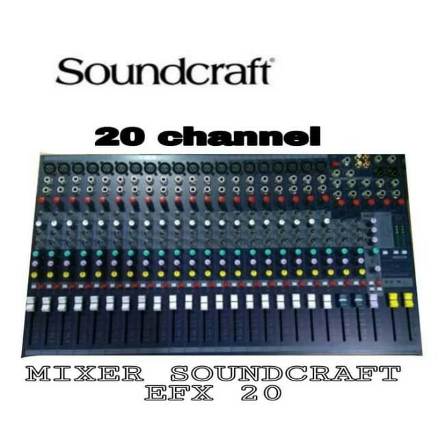 MIXER SOUNDCRAFT EFX 20 (20 CHANEL)