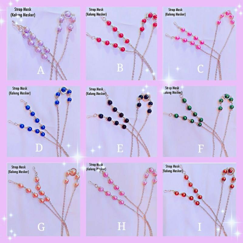 konektor masker/strapmask/kalung masker/ pengait masker/ pengait masker hijab/ kalung masker mutiara