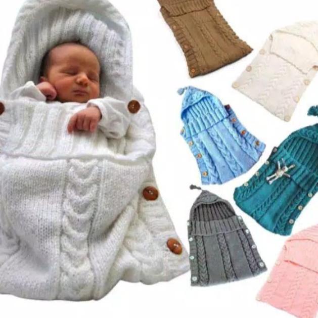 Premium Product!!! Selimut Bedong Rajut Baby/Bedong Rajut Tebal