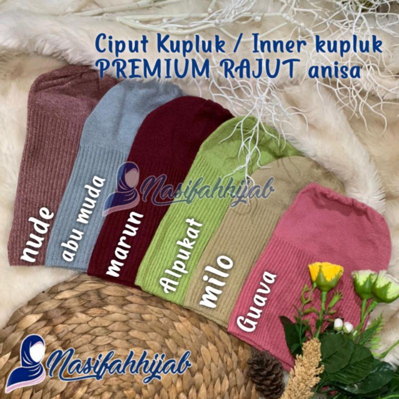 Ciput Kupluk / Inner KUPLUK PREMIUM Rajut Anisa || Nasifah Hijab2
