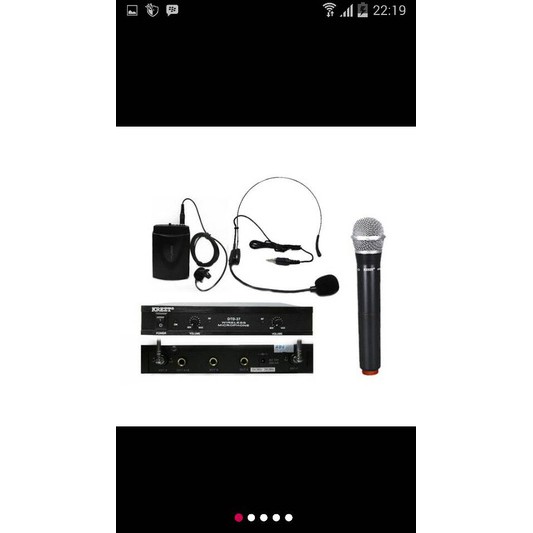 Mic wireless Krezt DTD 37 ( Handheld + clip on + headset )