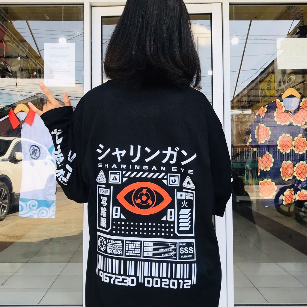 Longsleeve Kekkai Genkai Sharingan Naruto Anime Manga