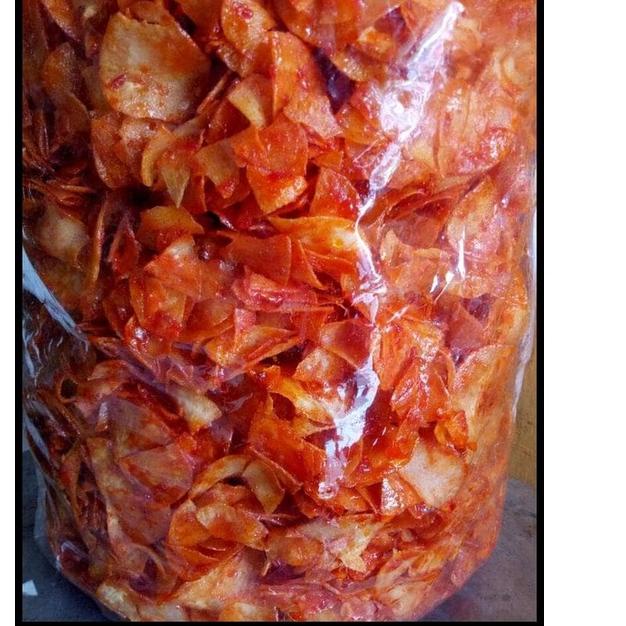 

T77✡ Keripik Singkong Balado 500 gr Ready Banyak
