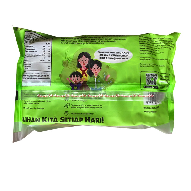 Lemonilo Mi Instan Rasa Kari Ayam Bawang 70gr Mie Instan Kuah Lemon nilo Lemonnilo