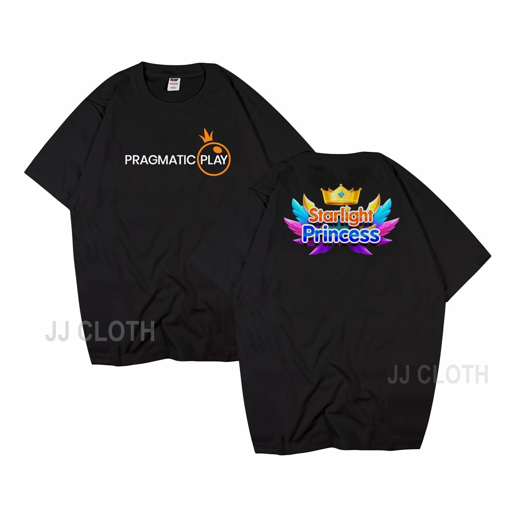 T-SHIRT BAJI KAOS DISTRO GAME SLOT PRAGMATIC PLAY STARLOGHT PRINCESS ] KAOS DISTRO PRIA WANITA PREMI