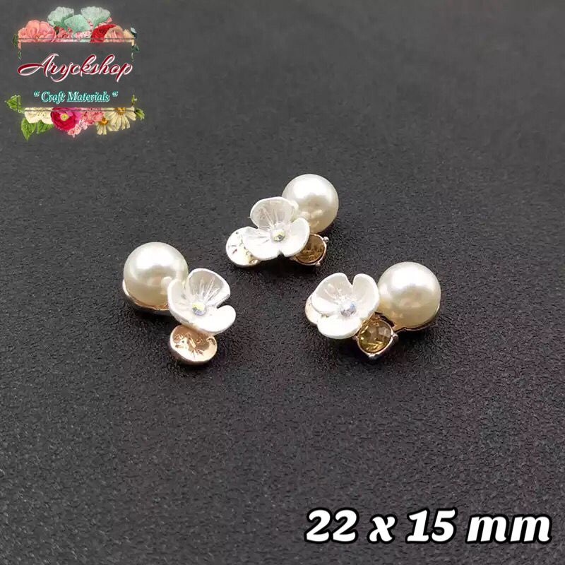 ALLOY PEARL BUNGA BEGONIA - Bahan craft