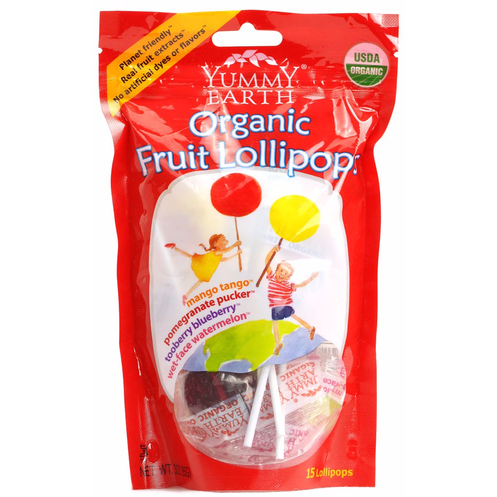 

Yummy Earth, Organic Lollipop 14pc (85 g)