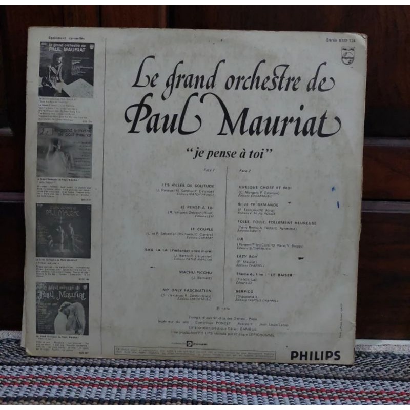 Vinyl Piringan Hitam 12&quot; Paul Mauriat