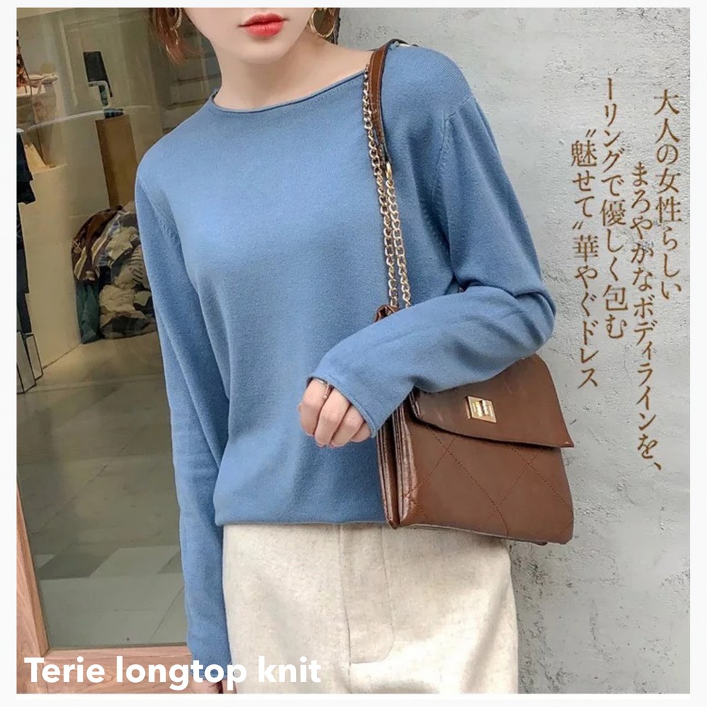 Terie longtop knit -Thejanclothes