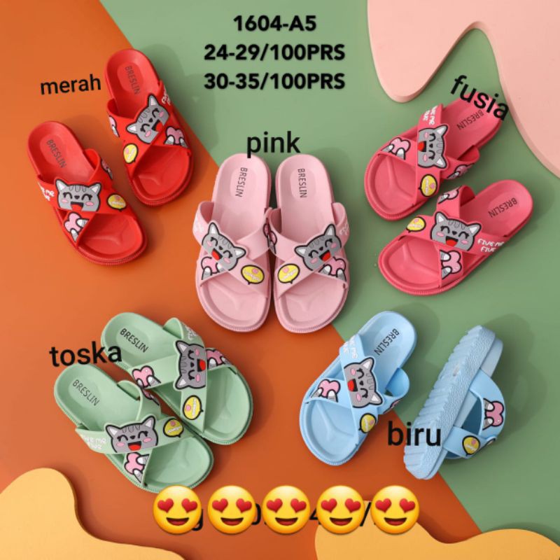 Sandal jelly kokop anak 1604-A5 cat