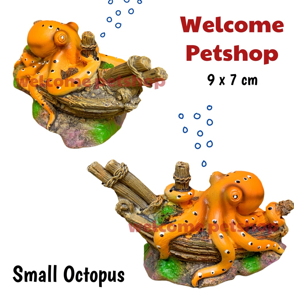 Small Octopus / Aksesoris Aquarium / Hiasan Aquarium