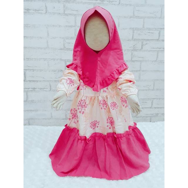 Gamis arraya salmon