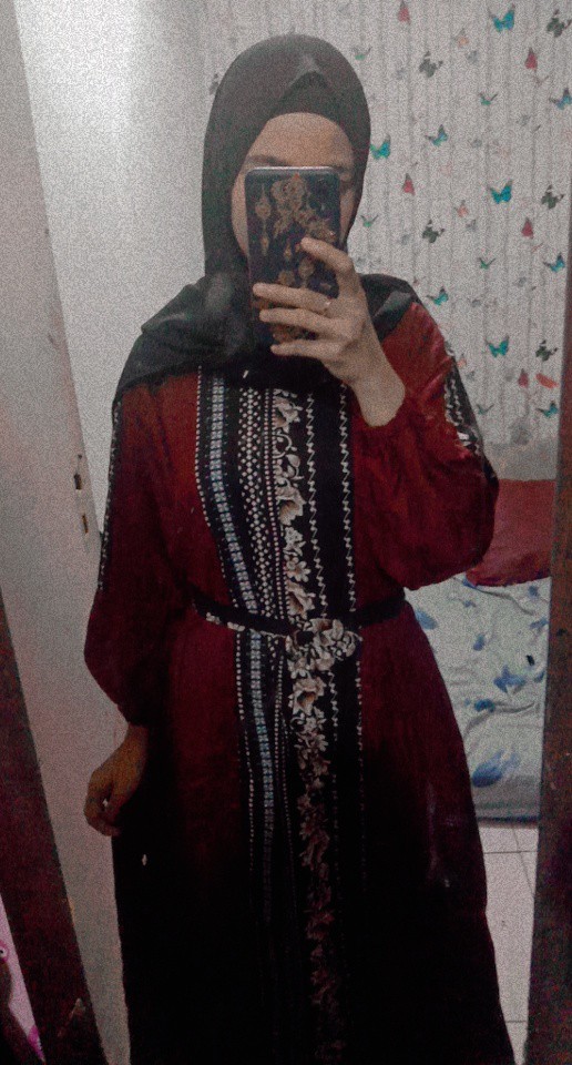 Gamis Batik Kombinasi Ori Alana Bye Ruby Terbaru