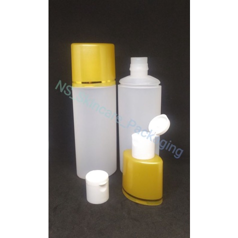 Botol putri 100ml natural tutup gold list gold / botol toner / botol sabun