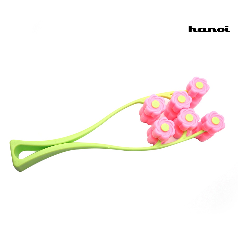 HQTM_Flower Shape Portable Elastic Face Lift Roller Massager Anti Wrinkle Beauty Tool