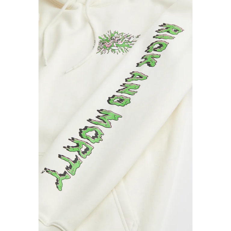 Hoodie H&amp;M Rick Morty White Hoodie Rick Morty Putih HnM sweater putih