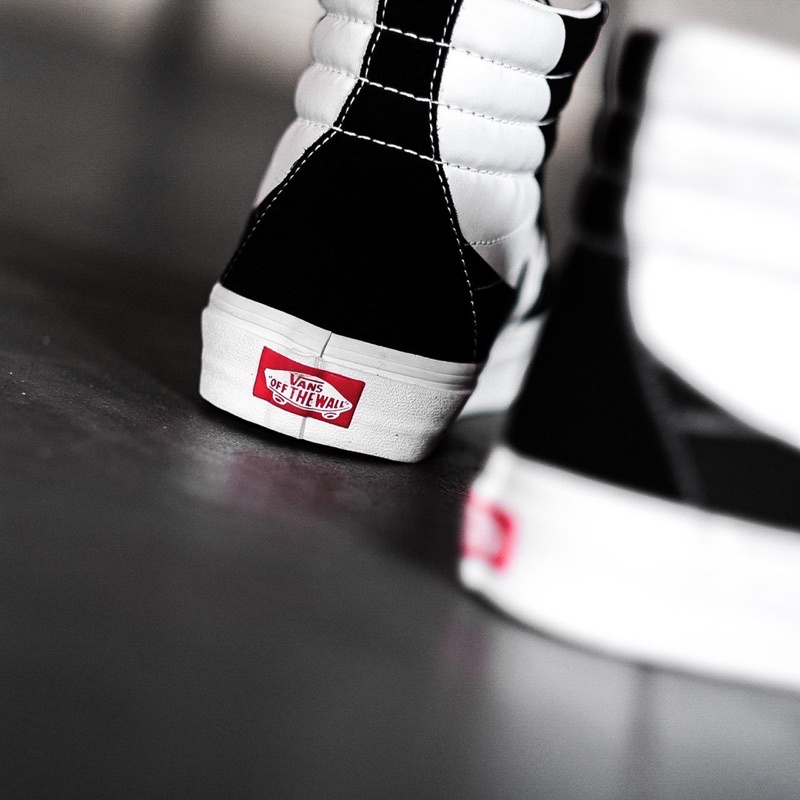 SK8-HI REISSUE WRAP BLACK WHITE ORIGINAL 100%