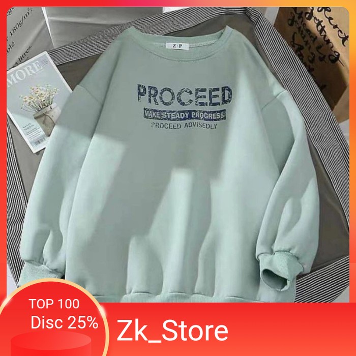 Sweater Wanita Switer Oversize Sweeter PROCEED Cewek Sweeter Wanita Sweeter Murah Sweater Lucu Sweat
