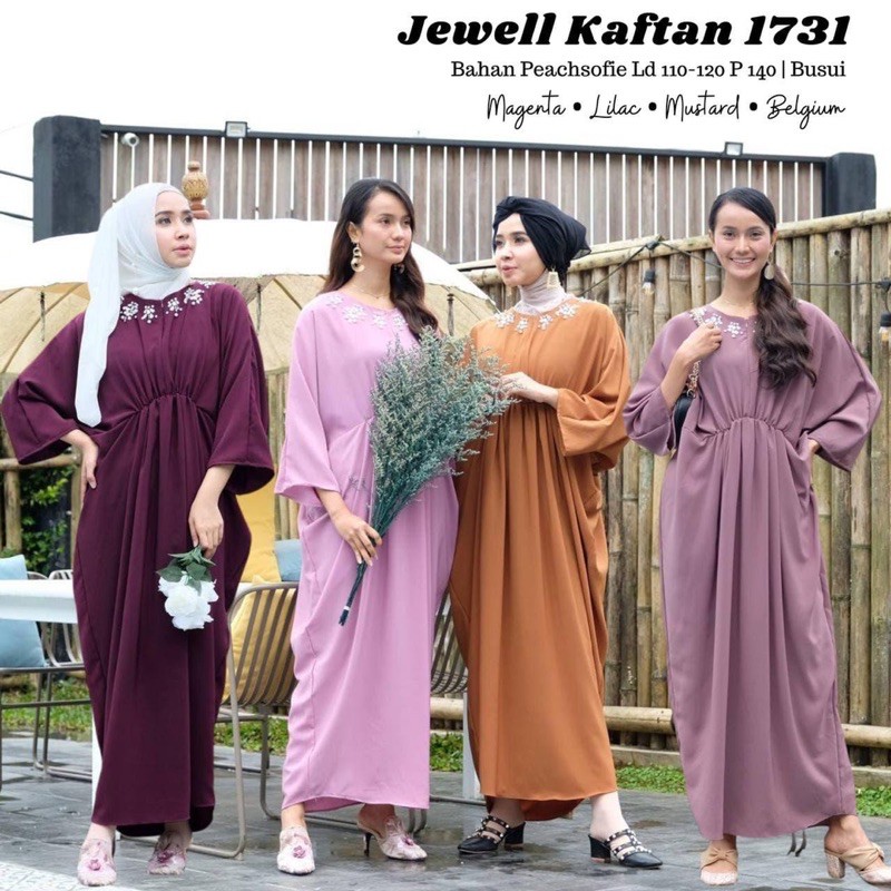 [REAL PICTURE] JEWELL KAFTAN PEACHSOFIE TANAH ABANG PGMTA METRO GROSIR SUPPLIER KONVEKSI TERMURAH