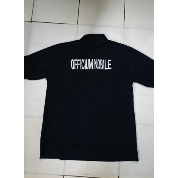 kaos polo katun peradi officium nobile bordir/ kaos kerah polo ofificium nobile bordir