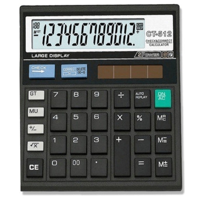 

Kalkulator CTTTZEN CT 512 12 Digit - Kalkulator Dagang Besar