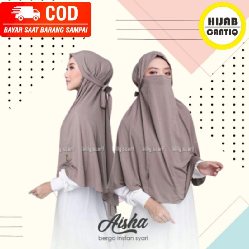 Hijab Bergo Jumbo kerudung Jilbab Bergo Kerudung Cadar Jilbab Cadar Jumbo Murah kekinian jersey CP06