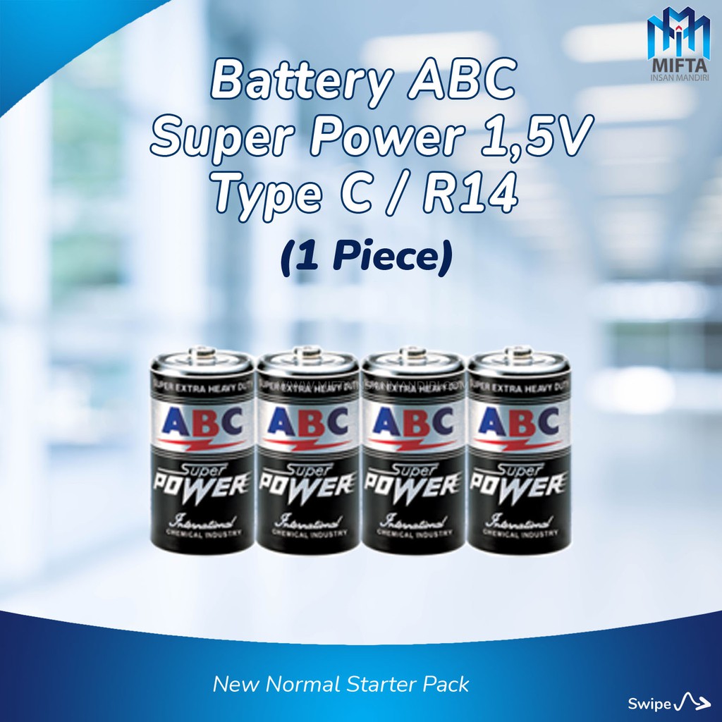 BATERAI TIPE C / BATERAI ABC TIPE C / BATERAI R14 / BATERAI ABC POWER / BATTERY TYPE C / BATTERY R14