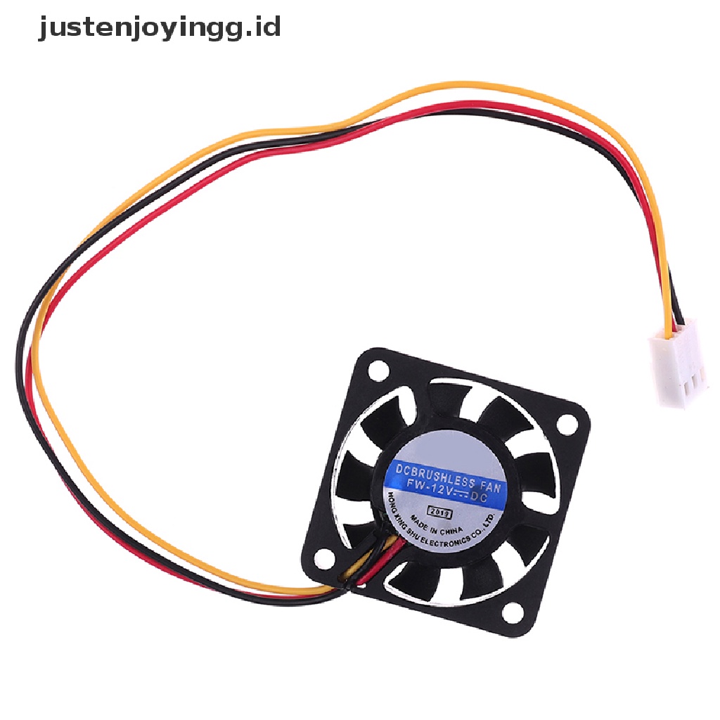 【justenjoyingg.id】 1Pc 4010 40MM 40*40*10 Cooling Fan 12V 0.8W 0.06A 3Pin Cooler Heatsink Mini Fan .