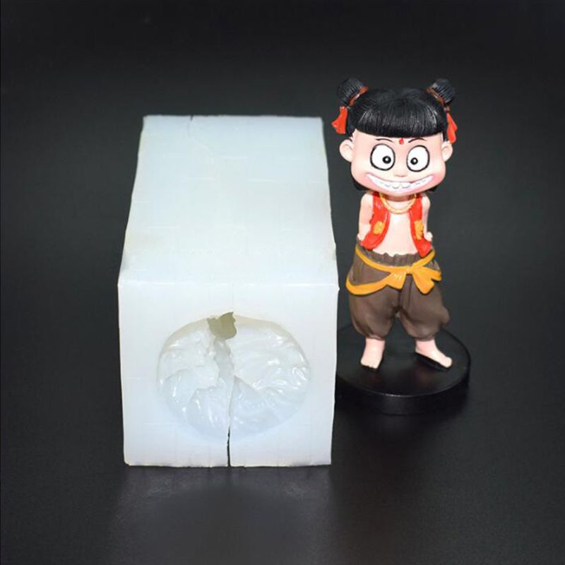 SIY  Cute Cartoon Nataku Chinese Mythical Figure Resin Mold Jewlery Making Model Kit Art Craft