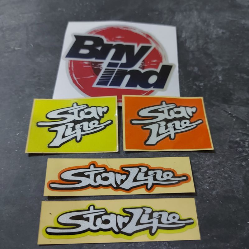 STICKER STARLINE STICKER VISOR HELM CUTTING