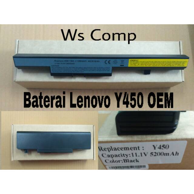 baterai Lenovo Y450 OEM