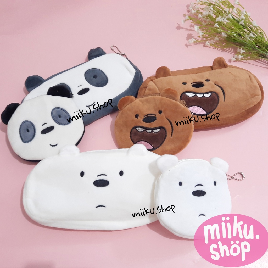 

TEMPAT PENSIL / DOMPET KOIN WEBARE BEARS BAHAN BULU BONEKA