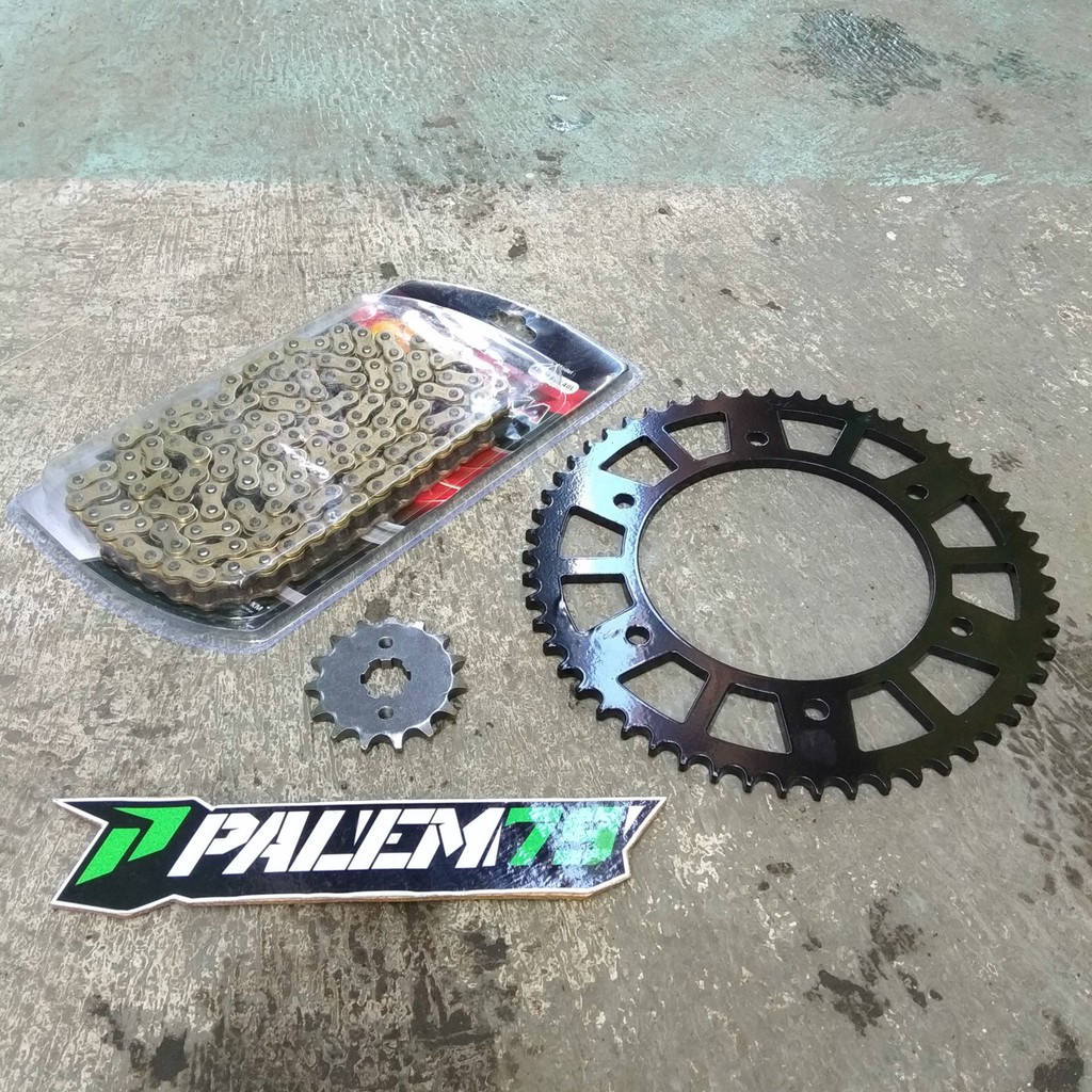 Girset CRF 150 L Gear Set Depan Gir Belakang Rantai 428 CRF150 Shopee Indonesia