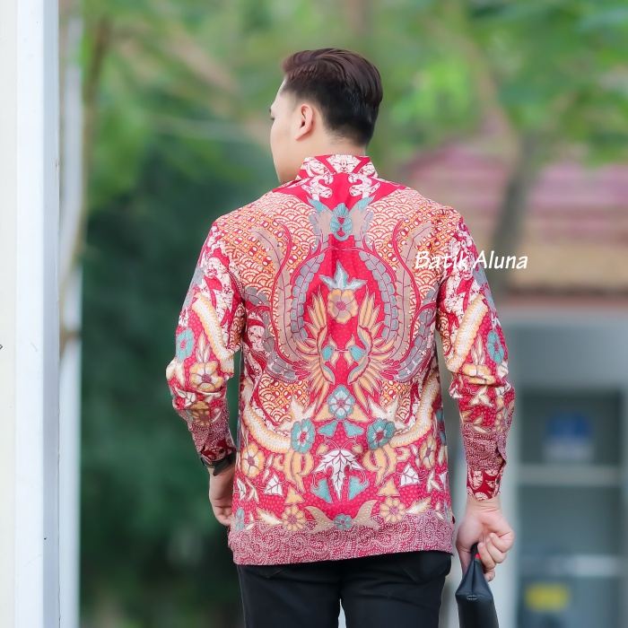 Batik Pria Baju Batik Pria Lengan Panjang Premium Lengan Panjang PCW 117