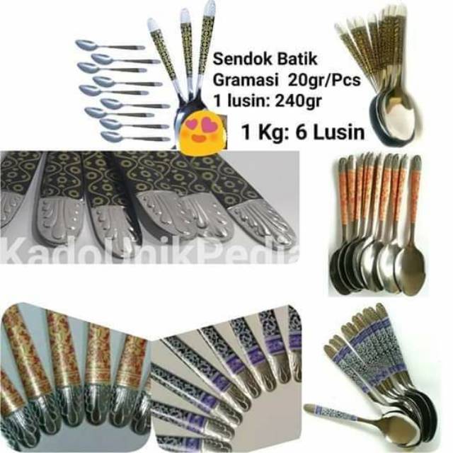 SENDOK BATIK Stainless Steel Murah 1lusin