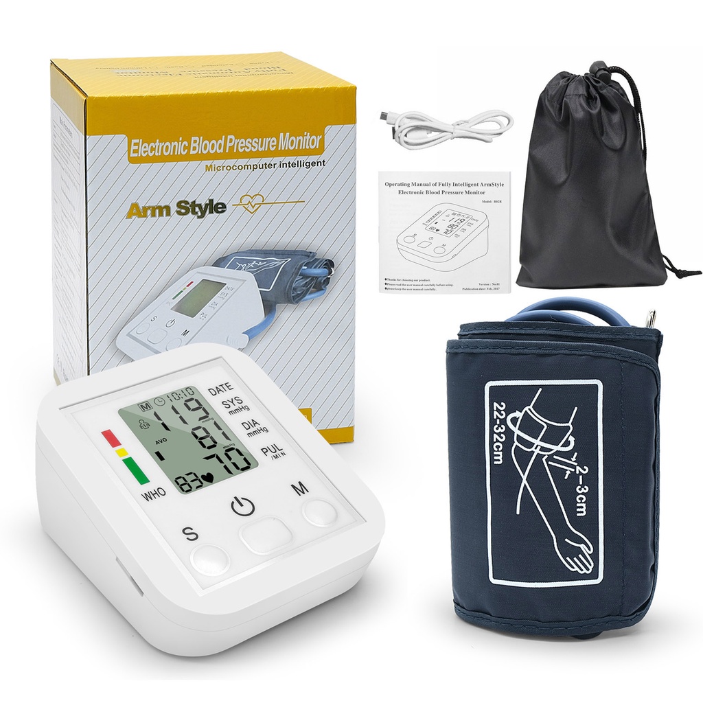 Tensimeter Digital Alat Cek Pengukur Tekanan Tensi Darah Otomatis Blood Pressure Monitor