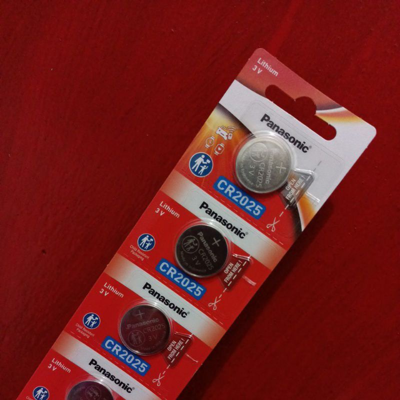 Baterai CR 2025 PANASONIC ORIGINAL batre jam batre timbangan